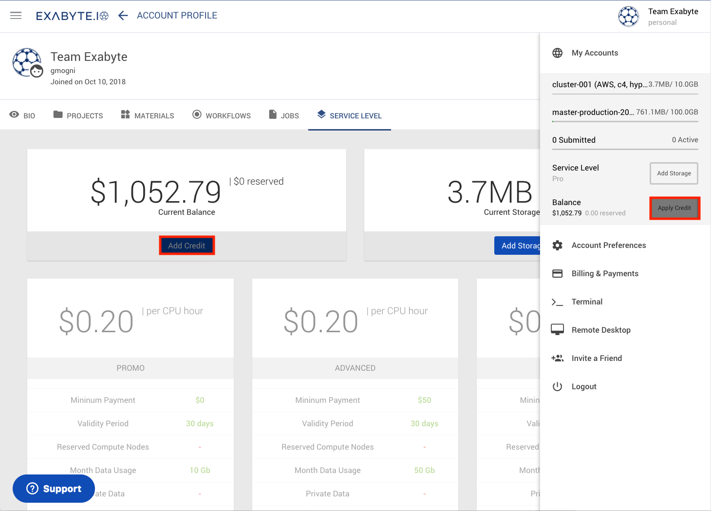 Increase Balance Increase Balance
