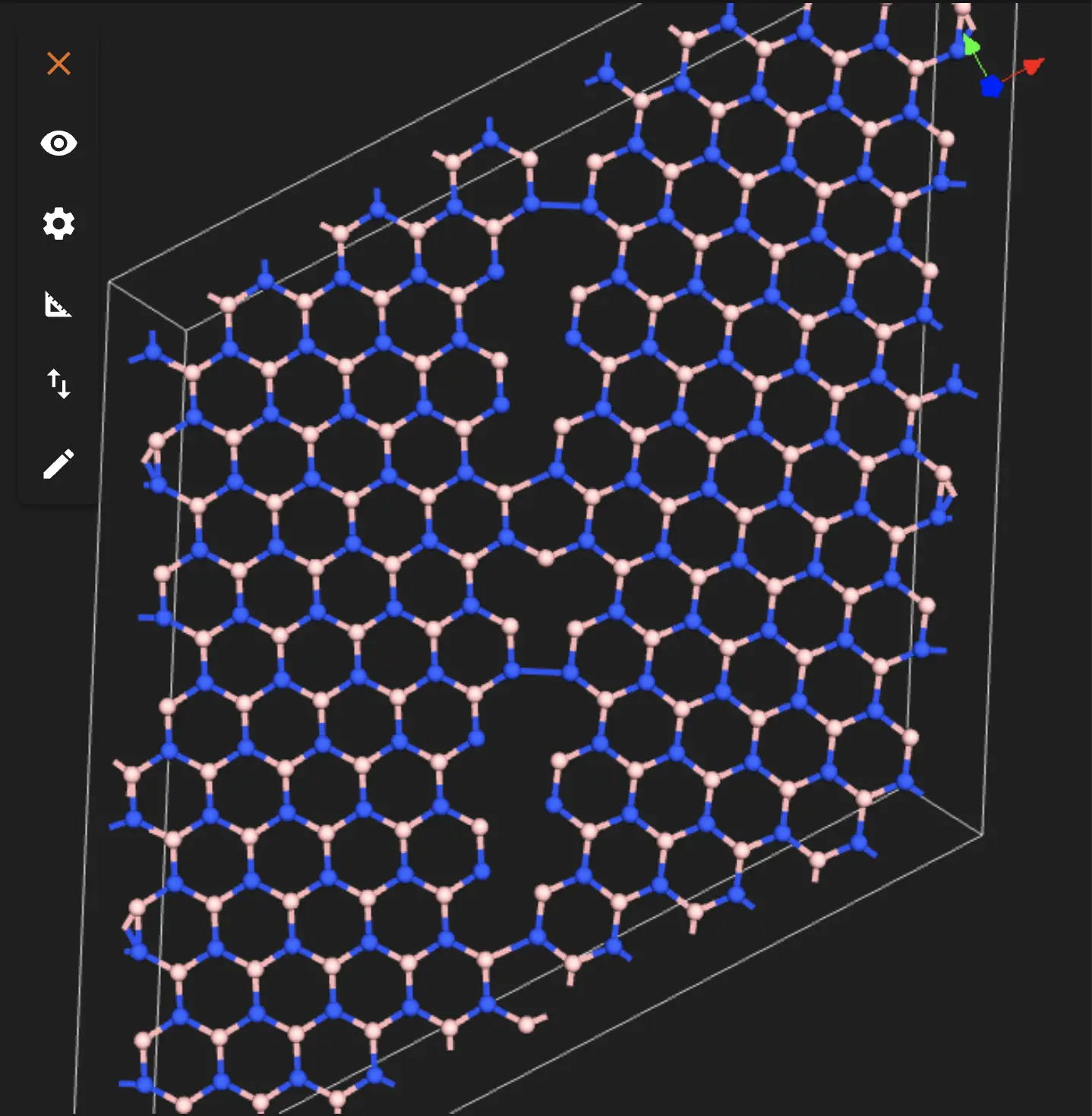 Initial h-BN Structure